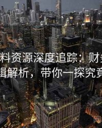 0537. 黑料资源深度追踪：财务造假逻辑解析，带你一探究竟