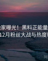 0509. 独家曝光！黑料正能量往期2022年12月粉丝大战与热度密码