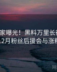 0535. 独家曝光！黑料万里长征首页2017年12月粉丝后援会与涨粉逻辑